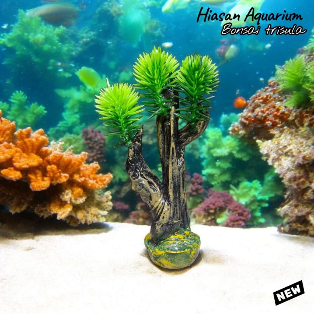 Hiasan ornamen dekorasi Aquarium Aquascape miniatur bonsai