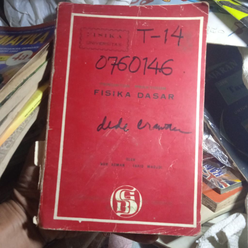 buku Penuntun Praktikum Fisika Dasar, Fisika Universitas, buku original jadul