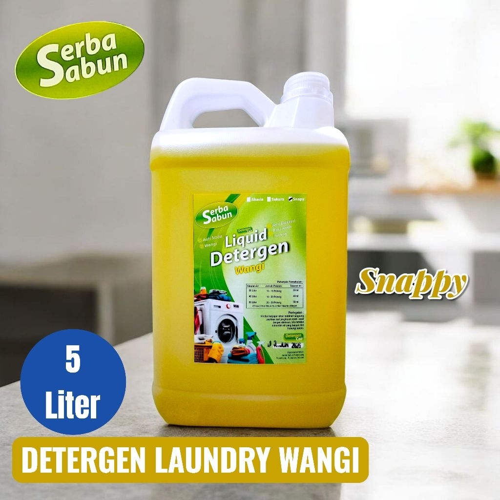 DETERGEN LAUNDRY 5 LITER WANGI SNAPPY