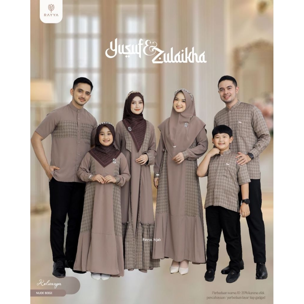 (Po Wajib Dp) Sarimbit Keluarga Yusuf Zulaikha Raya Series Family Set Rayya Pusat