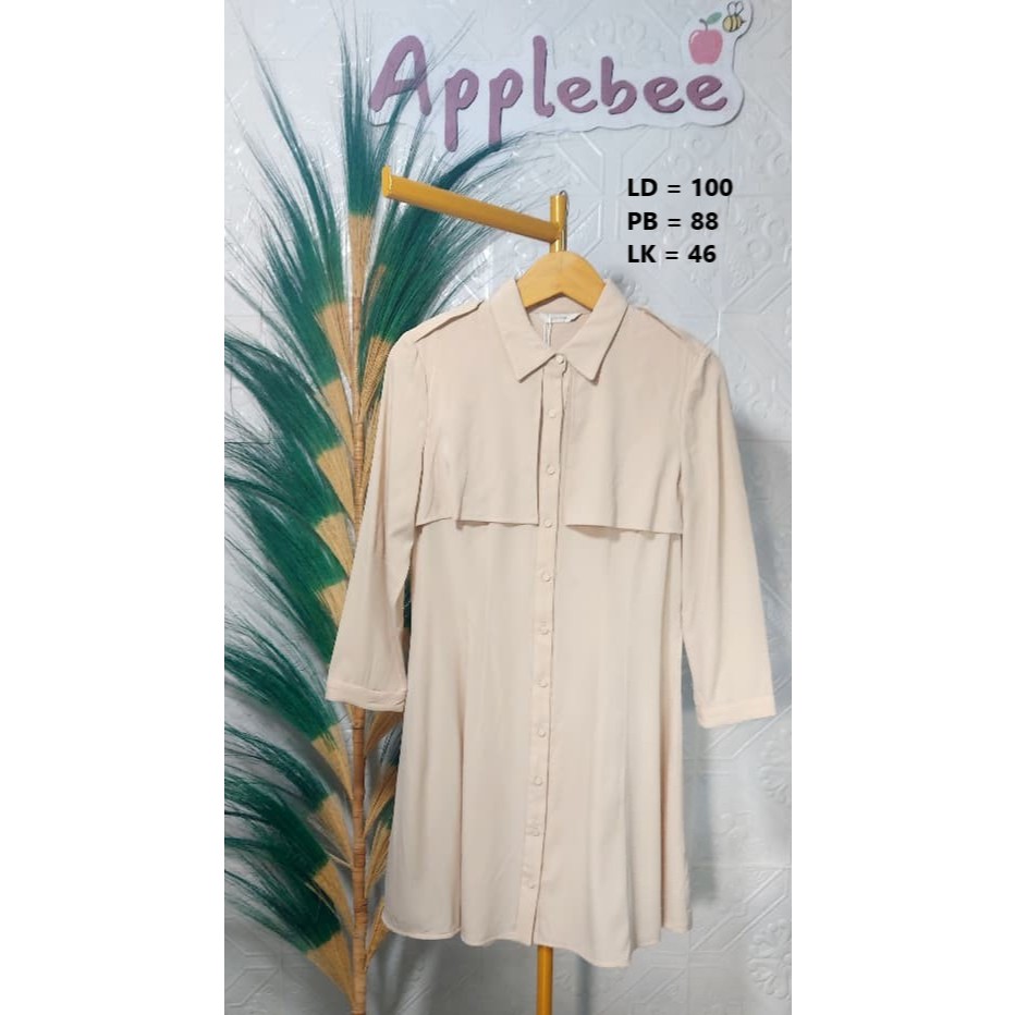 KEMEJA TUNIK BEIGE BY THE IZZAT