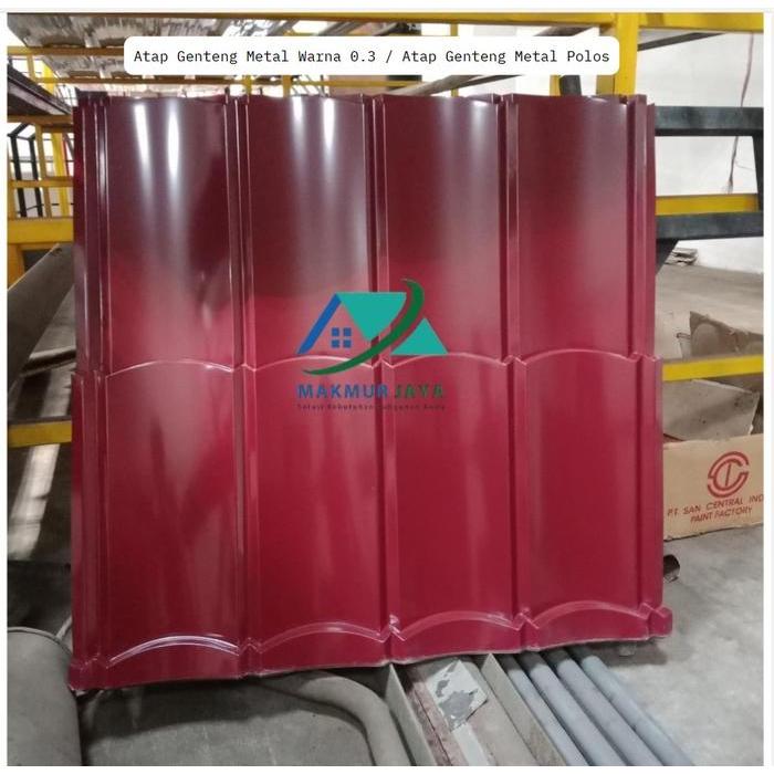 Atap Genteng Metal Warna 0.3 / Atap Genteng Metal Polos