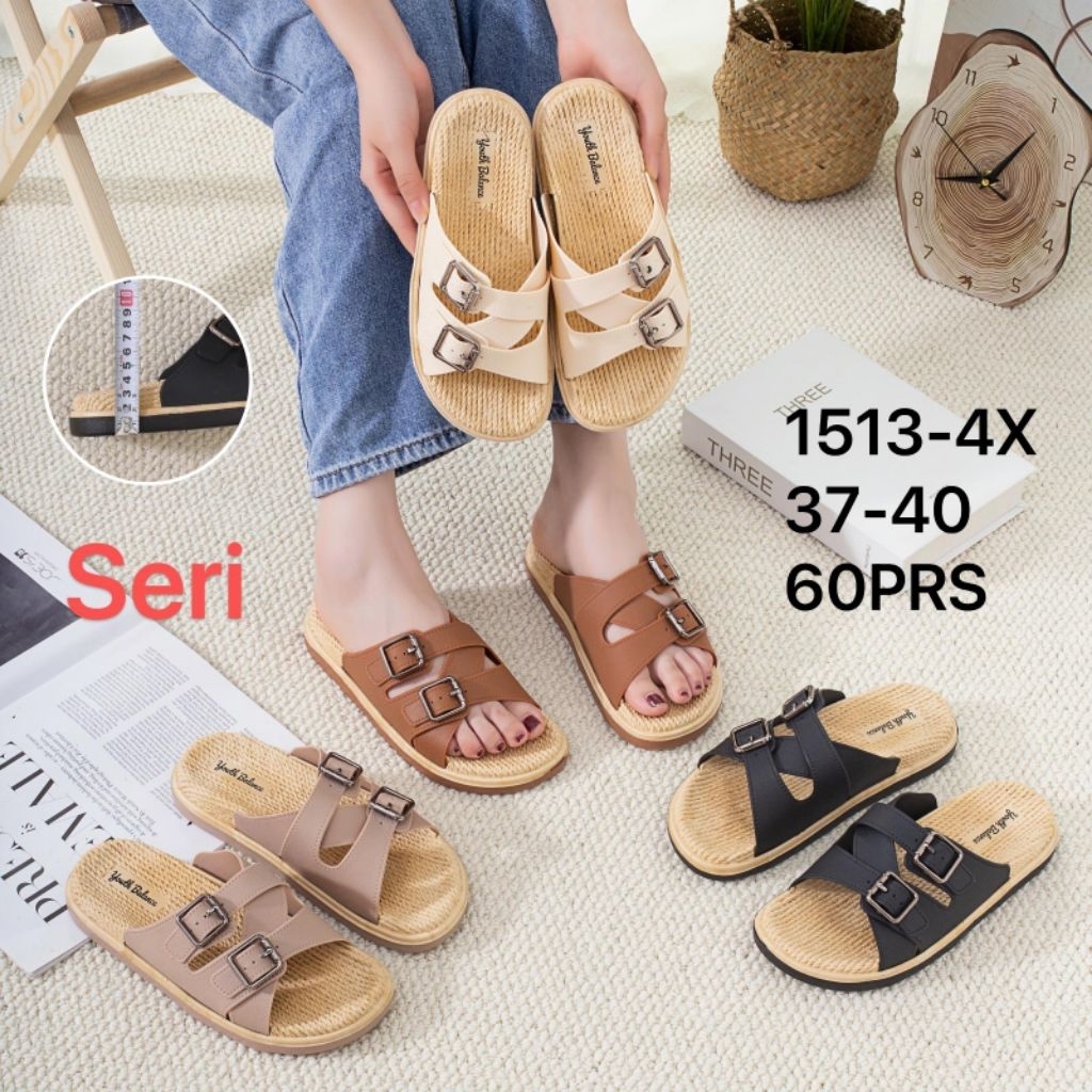 sandal slop balance tali silang wanita terbaru