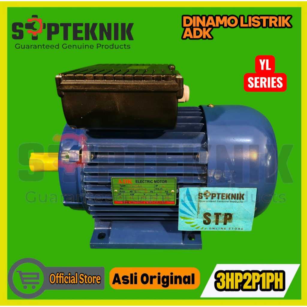 DINAMO ATAU ELECTRO MOTOR 3HP 2P 1PHASE ADK TIPE YL