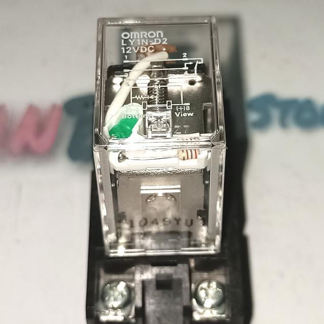 Relay OMRON LY1N-D2 12VDC + Socket OMRON PTF08A 8 Pin Original Japan
