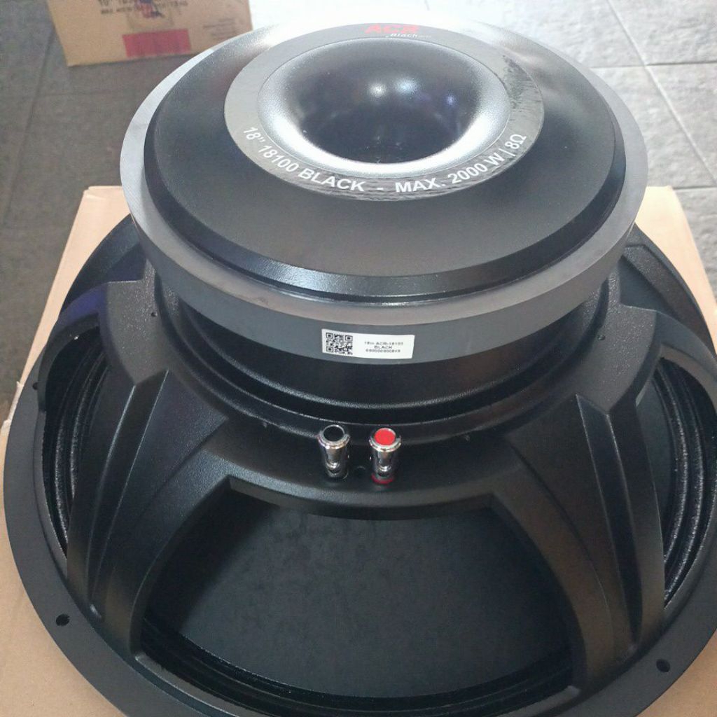 SPEAKER ACR 18 inc 18" 18100 BLACK MAX 2000WATT 8OHM