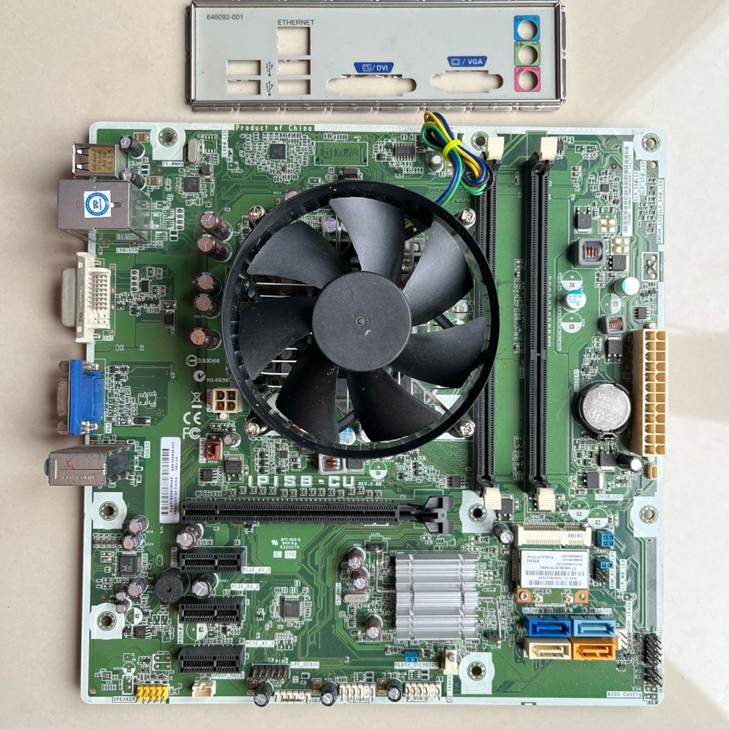 MOBO HP H61 + CORE I5 2400 3.1GHZ + FAN LGA 1155 DDR3 GEN2 MICRO ATX