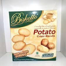 Biskotto Potato Crispy 400gr – Biskuit Kentang Renyah & Gurih, Sekali Coba Langsung Ketagihan