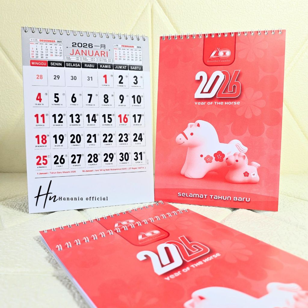 KALENDER MEJA KERJA TERBARU 2026/ KALENDER MEJA KERJA AO TERBARU 2026 AO701 DAN AO702