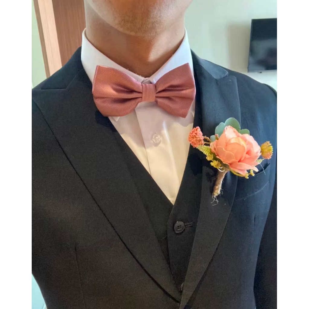 Bunga Jas Pria Artificial Wedding Flower Corsage