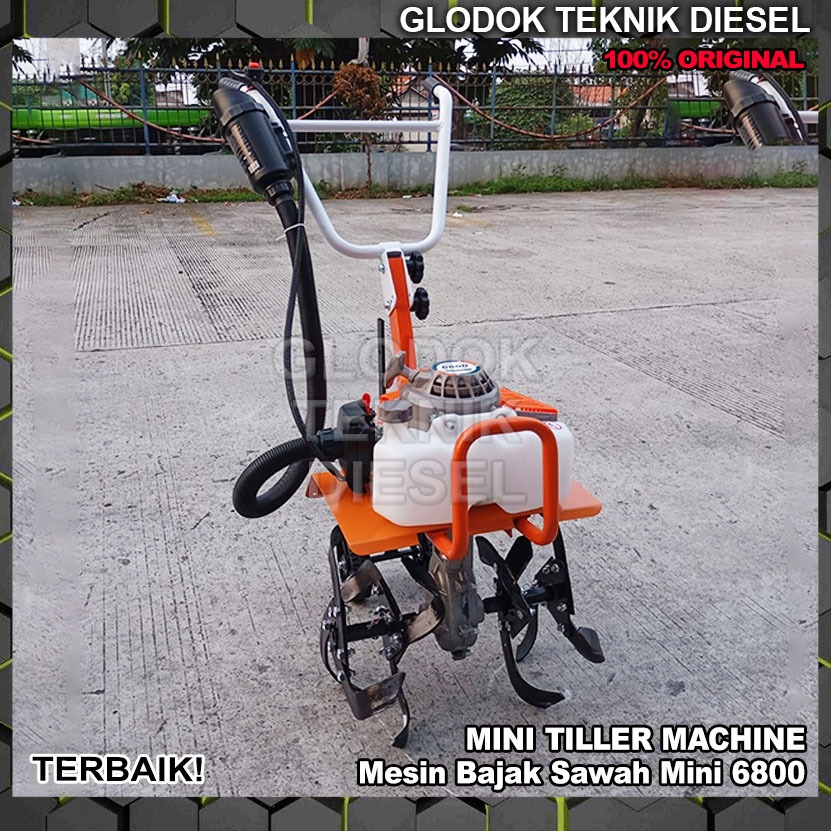 TERMURAH Mesin Traktor Bajak Sawah Mini Cultivator Tiller Machine 6800 Bajak Lahan Sawah Basah