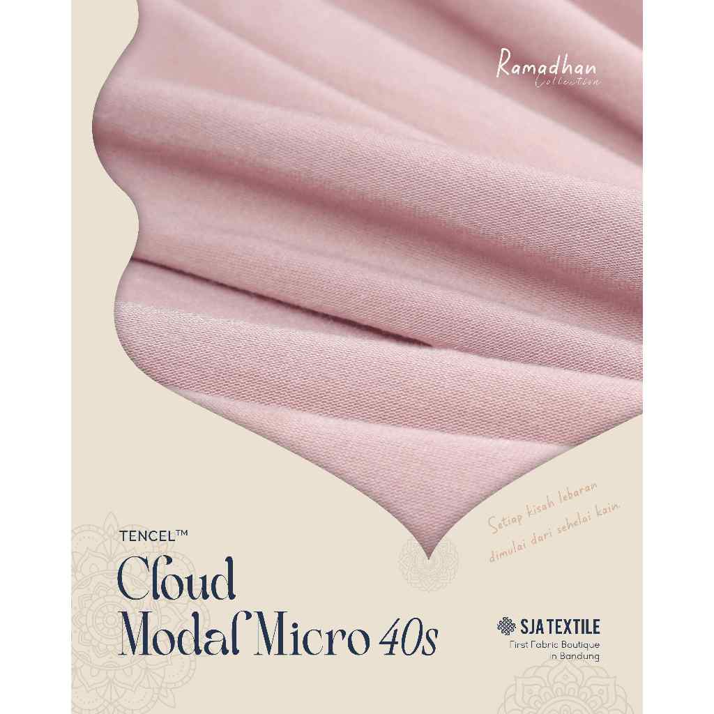Cloud Micro Modal 40s by SJA Textile - Kain TENCEL™ Luxury Modal 40s / Kain TENCEL™ Kiloan Premium L