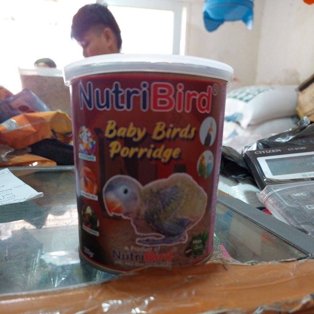 BUBUR SUSU PAKAN LOLOHAN NUTRIBIRD BABY PORRIDGE ANAKAN PIYIK BURUNG LOVEBIRD PARKIT PARUH BENGKOK L