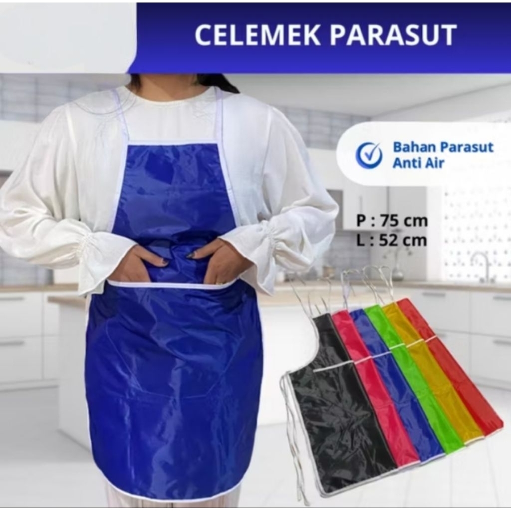 Celemek Anti Air Celemek Bahan Parasut Celemek Warna Polos Celemek Ainti Air  Murah