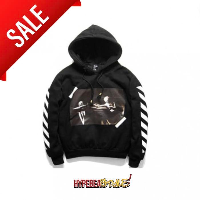 OFF WHITE BLACK CARAVAGGIO HOODIE