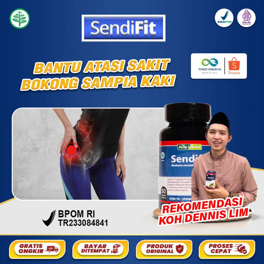 SENDIFIT Obat Sakit Bokong Sampai Kaki Nyeri Tulang Ekor Piriformis Syndrome Saraf Kejepit Bokong