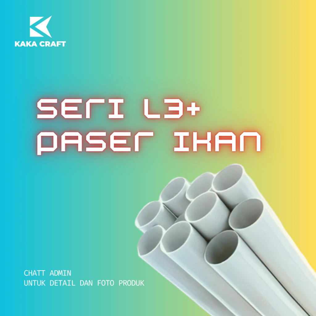 Potongan Pipa PVC seri L3+ Paser Ikan