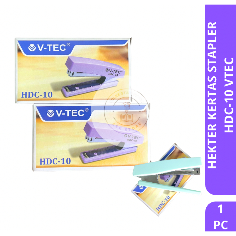 [1 PC] Stapler / Hekter Kertas Jepretan HDC-10 Murah Hekter Max 100 Lembar Warna HDC-10 Vtec