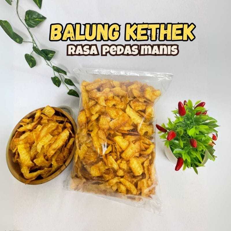 Balung Kethek Pedas Manis 250 gram Premium Super Murah - Kripik Singkong Pedas Manis Keripik Singkon