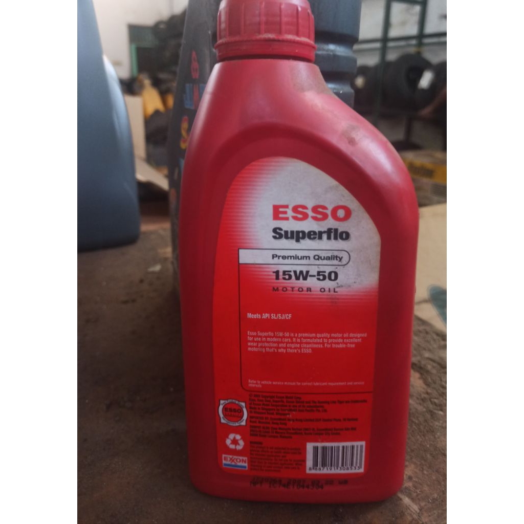 OLI MESIN ESSO Superflo 15W-50 SL/SJ/CF (1Liter)