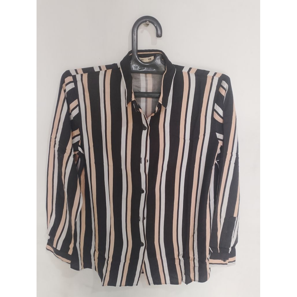 preloved kemeja salur h&m