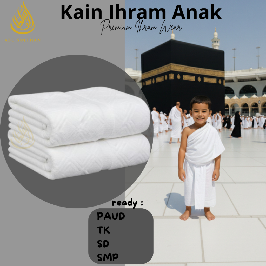 Kain ihram TK Kain Ihram SD Kain Ihram SMP ihrom premium