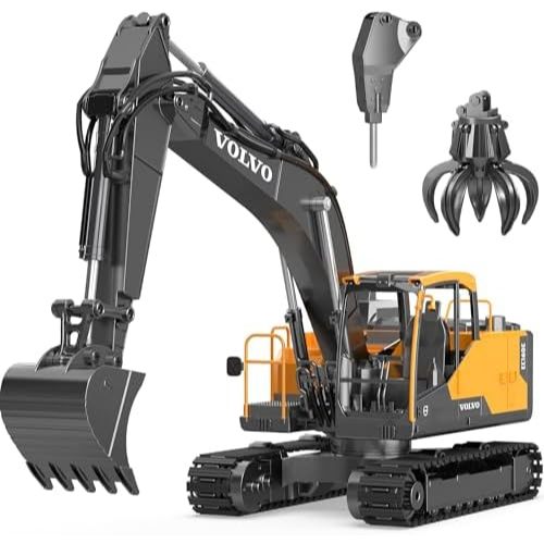 Double E RC Excavator Volvo EC160E 1/16 Scale 2.4Ghz Perfect Gift For Children