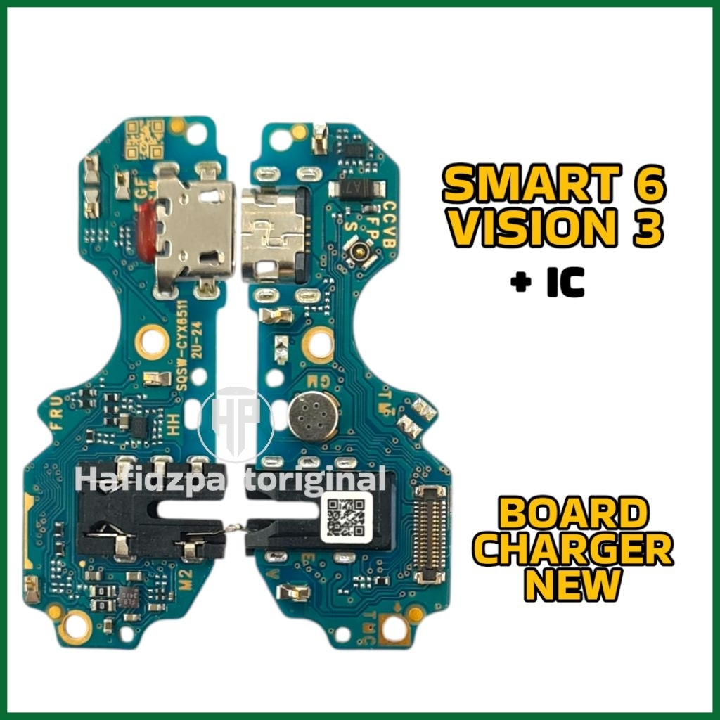 Board Charger Papan Konektor Cas Infinix Smart 6 / 6 HD / Hot 12 / 12i / X6511 / X6511B / X6512 / X6
