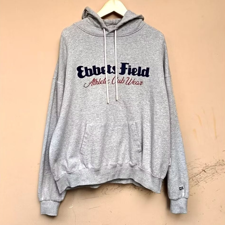 Hoodie ebbets field boxy streetwear vintage grey