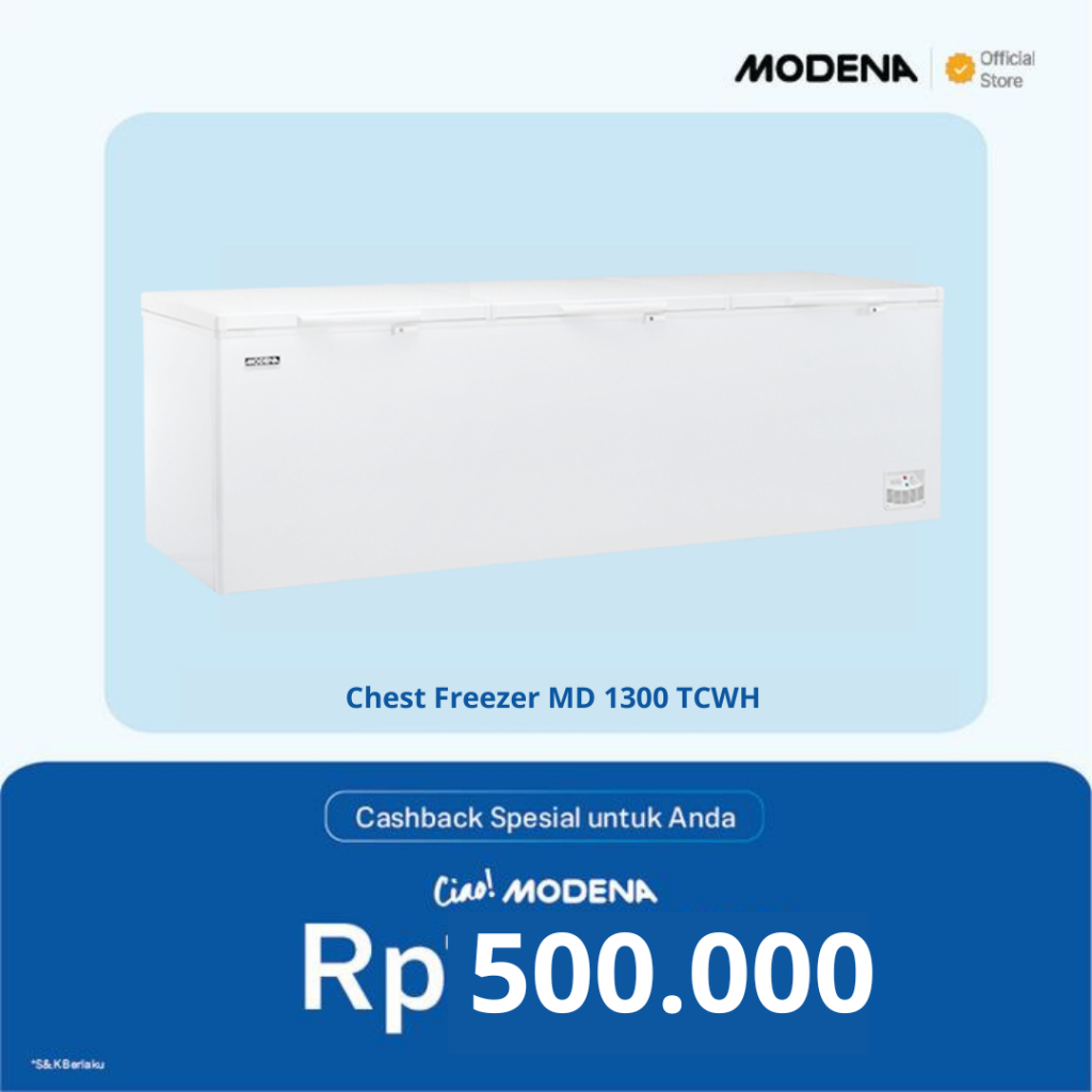 MODENA MD 1300 TCWH Professional Chest Freezer Box 1300 Liter