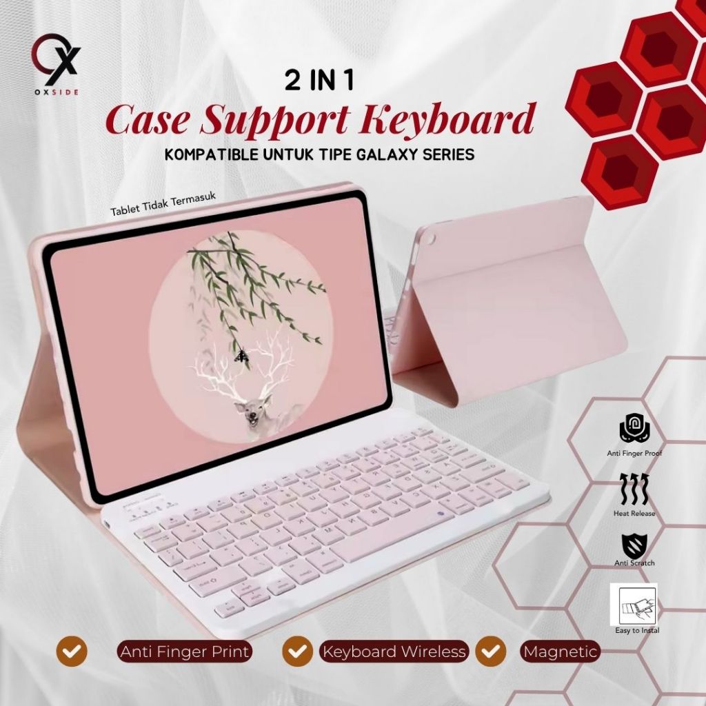 Wireless Keyboard Case Samsung Tab A9 8.7" / A9+ A7 Lite A8 10.5" S6 Lite Tab S9 / FE S7 S8 S9+ 12.4