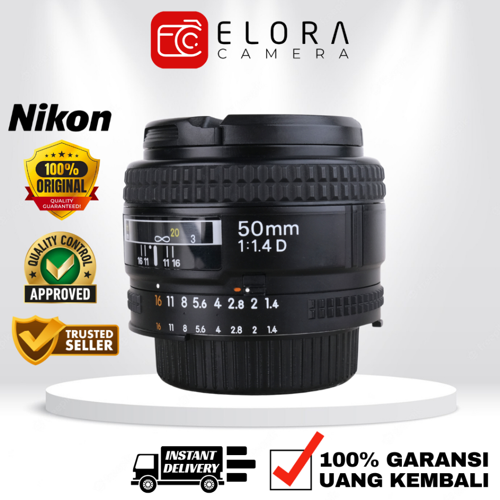 Nikon AFD 50mm F1.4 / Lensa Nikon AF 50 mm F1.4 D Nikkor