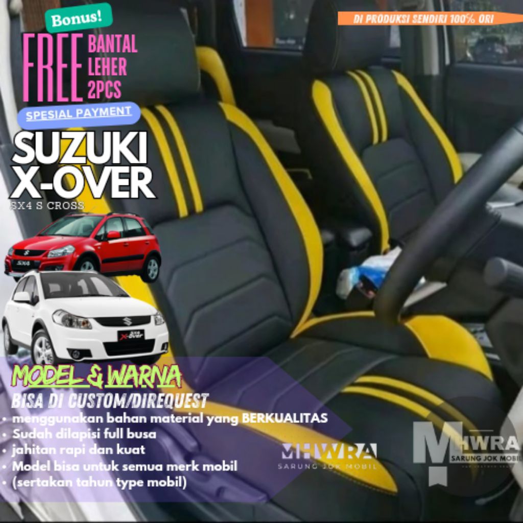 ready sarung jok mobil x-over fullset 2 baris