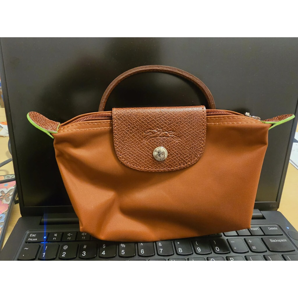 LONGCHAMP MINI POUCH COGNAC