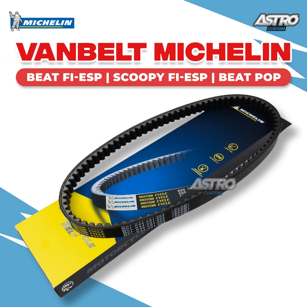 Vanbelt Michelin Scoopy Fi ESP Beat Fi ESP Vario 125 150 PCX 150 ADV 160 Vbelt Upgrade CVT Racing