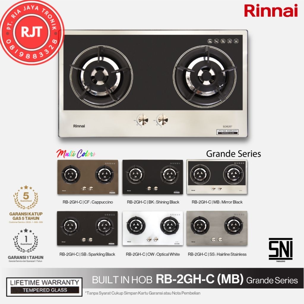 Kompor Tanam Rinnai RB-2GH-C
