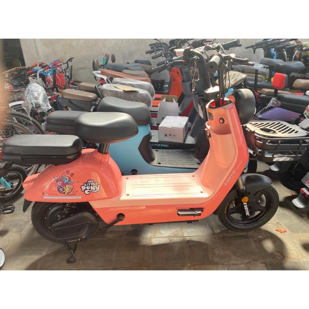 SEPEDA LISTRIK EXOTIC VELOCE CR PINK LITTLE PONY BERGARANSI