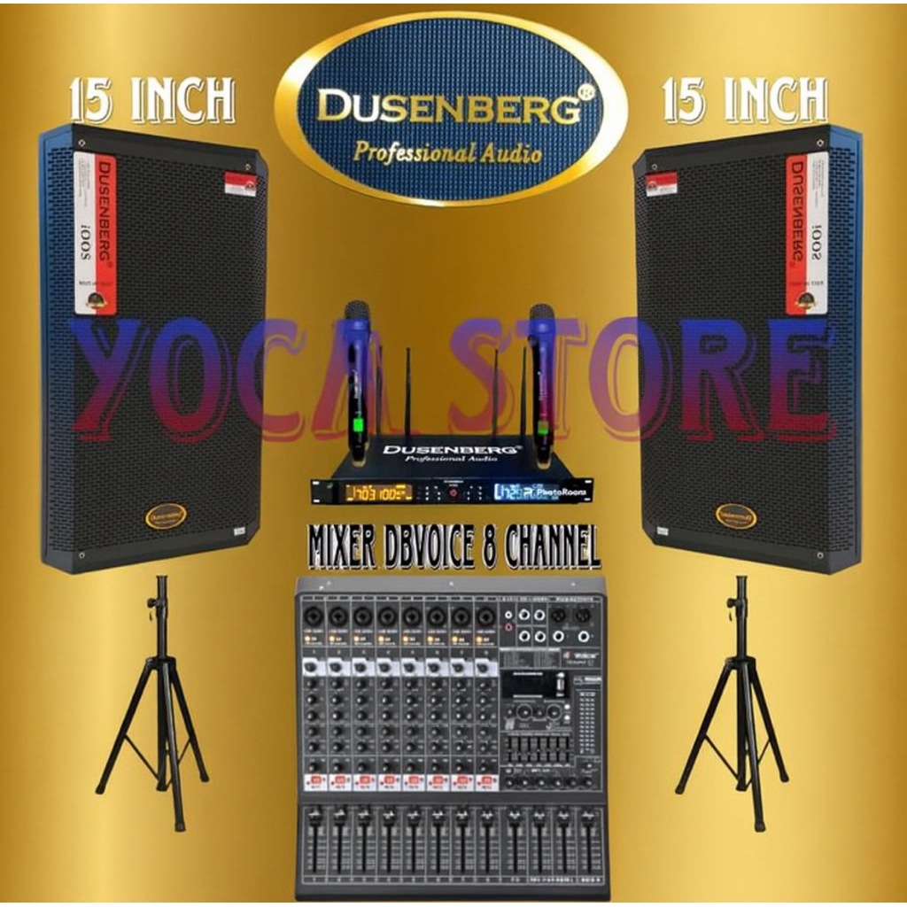 Paket Karaoke Yamaha 15 Inch DBR 15 Upgrade Mixer Ashley 8 Channel