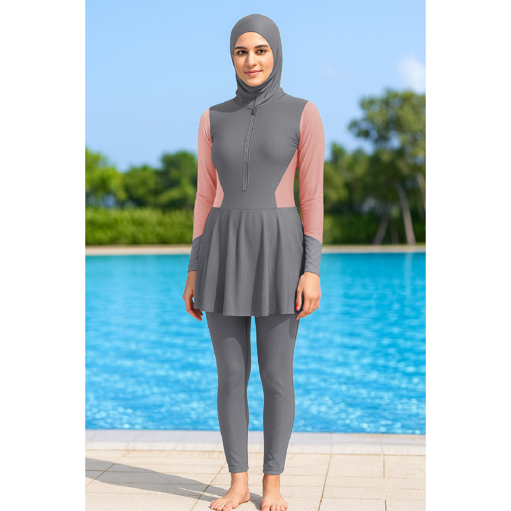 ( BIG SIZE ) BAJU RENANG WANITA / BAJU RENANG PEREMPUAN  / BAJU RENANG WANITA MUSLIMAH JUMBO FREE HI