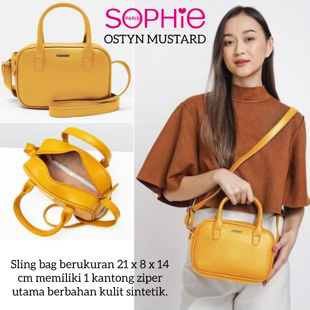 TAS OSTYN MUSTARD SOPHIE MARTIN PARIS TAS KUNING WANITA