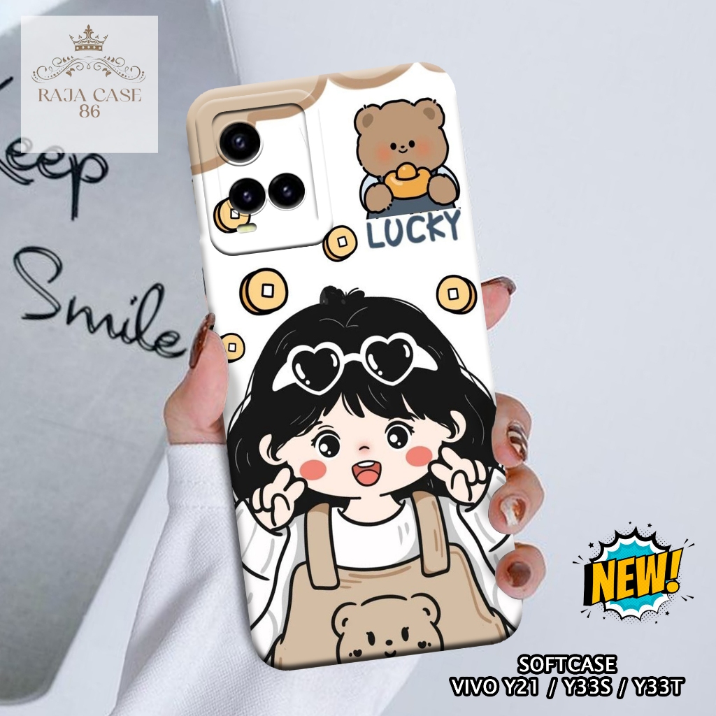Case Vivo Y21 / Y33s / Y33t - casing Vivo Y21 - Motif case Cartoon - Pelindung handphone - Vivo - So