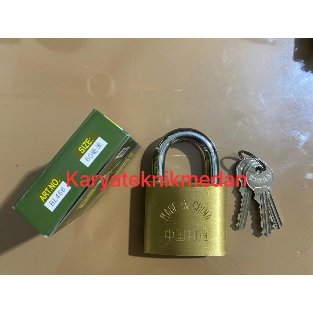 GEMBOK PADLOCK GOLDDOOR SOLID BRASS