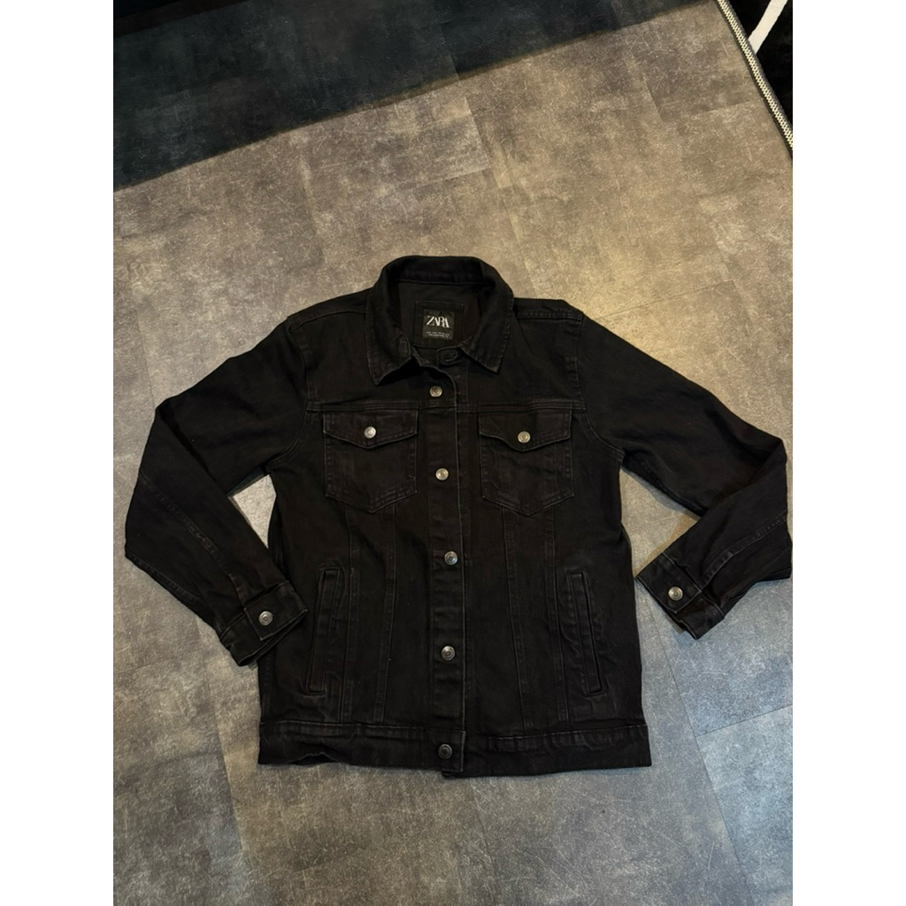 Jaket jeans zara dnwr trucker denim jacket