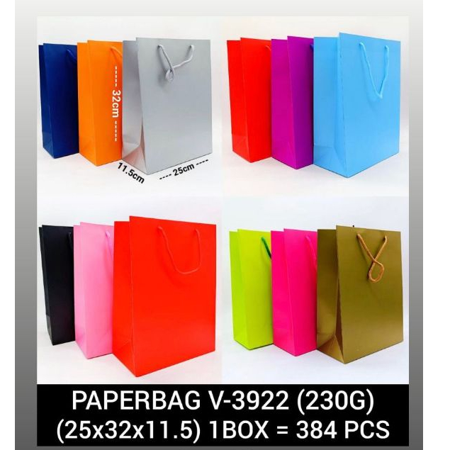Paperbag Tas Kertas Medium/Paperbag Murah/ Tas Souvenir Kado POLOS WARNA M