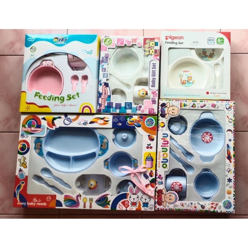 Feeding set pigeon feeding set dodo feeding set lusty bunny