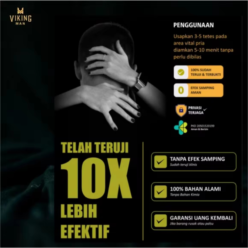 Viking Man Pembesar Mr.P Castor Oil Minyak Jarak Herbal BPOM