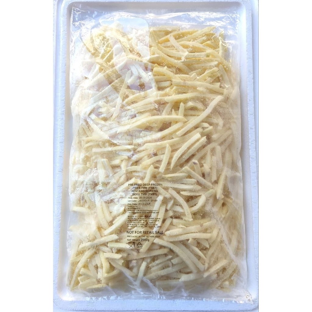 FARM FRITES Fries Finest 7MM 2KG (kemasan polos)