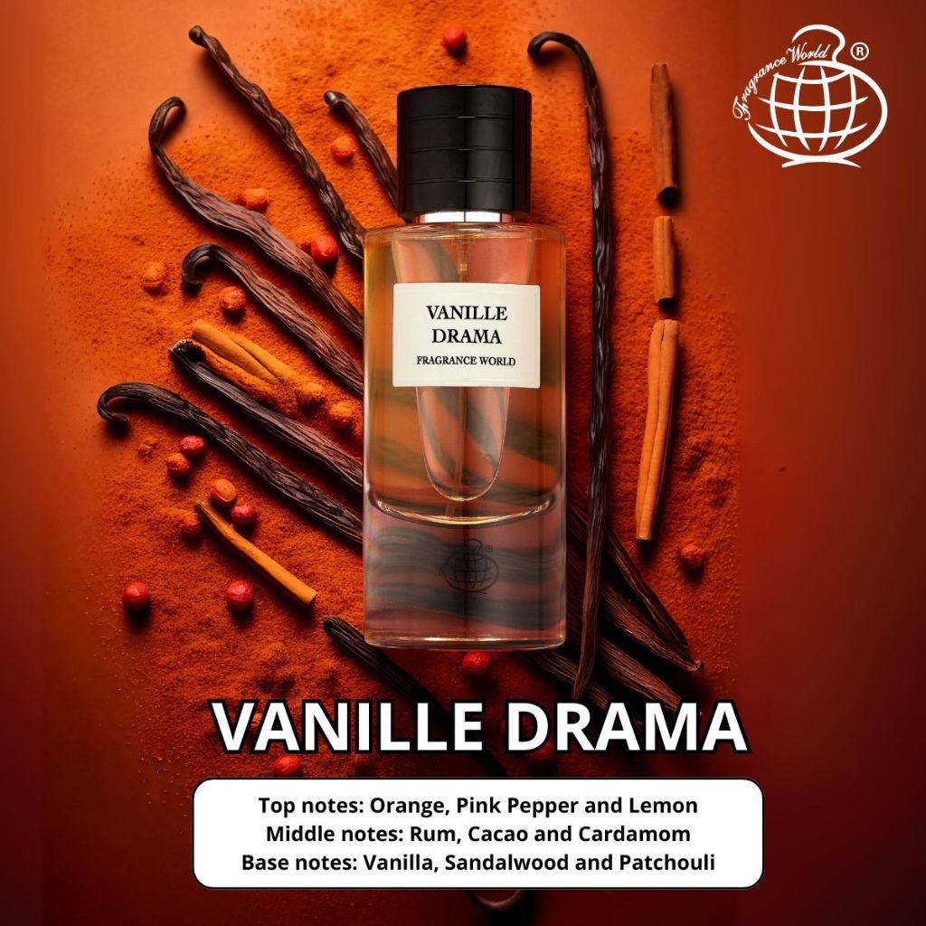Fragrance World Vanille Drama for Unisex EDP 100ml