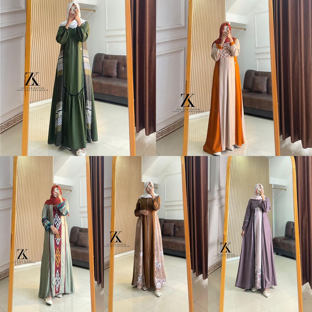GAMIS ZAKIYAH KAFTAN//DREES ZAKIYAH KAFTAN//READYSTOK//GAMIS ZK//KAFTAN ZK ORI//READYSTOK//ETALASE K