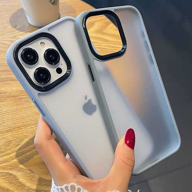 CASE TPU KULIT MATTE ANTI SIDIK JARI COCOK UNTUK IP 11 , CASE BURAM TRANSPARAN .